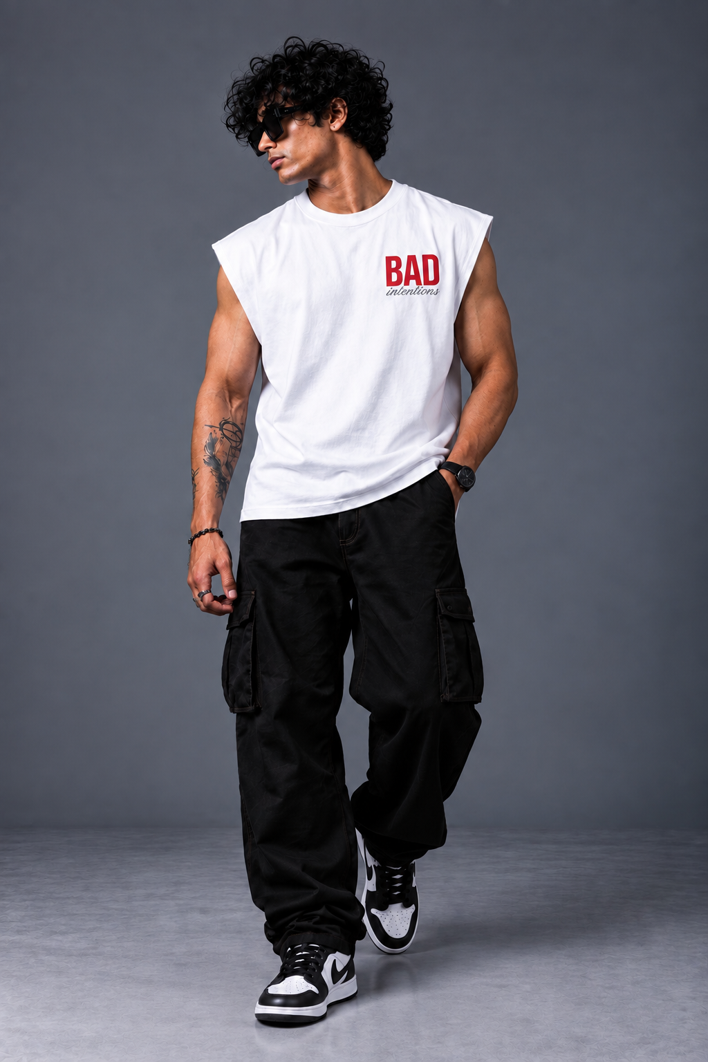 Bad Oversized Vest Tee