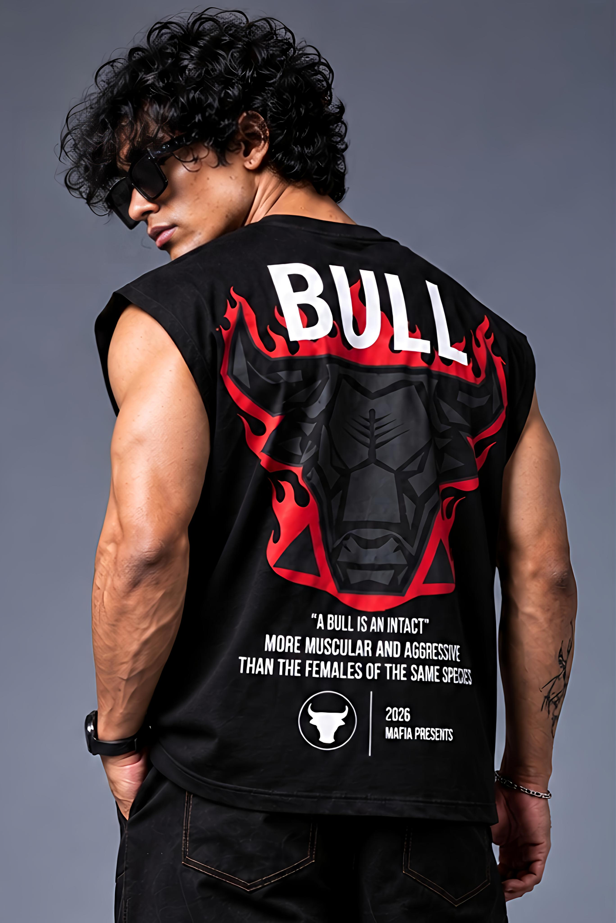 Bull Oversized Vest Tee