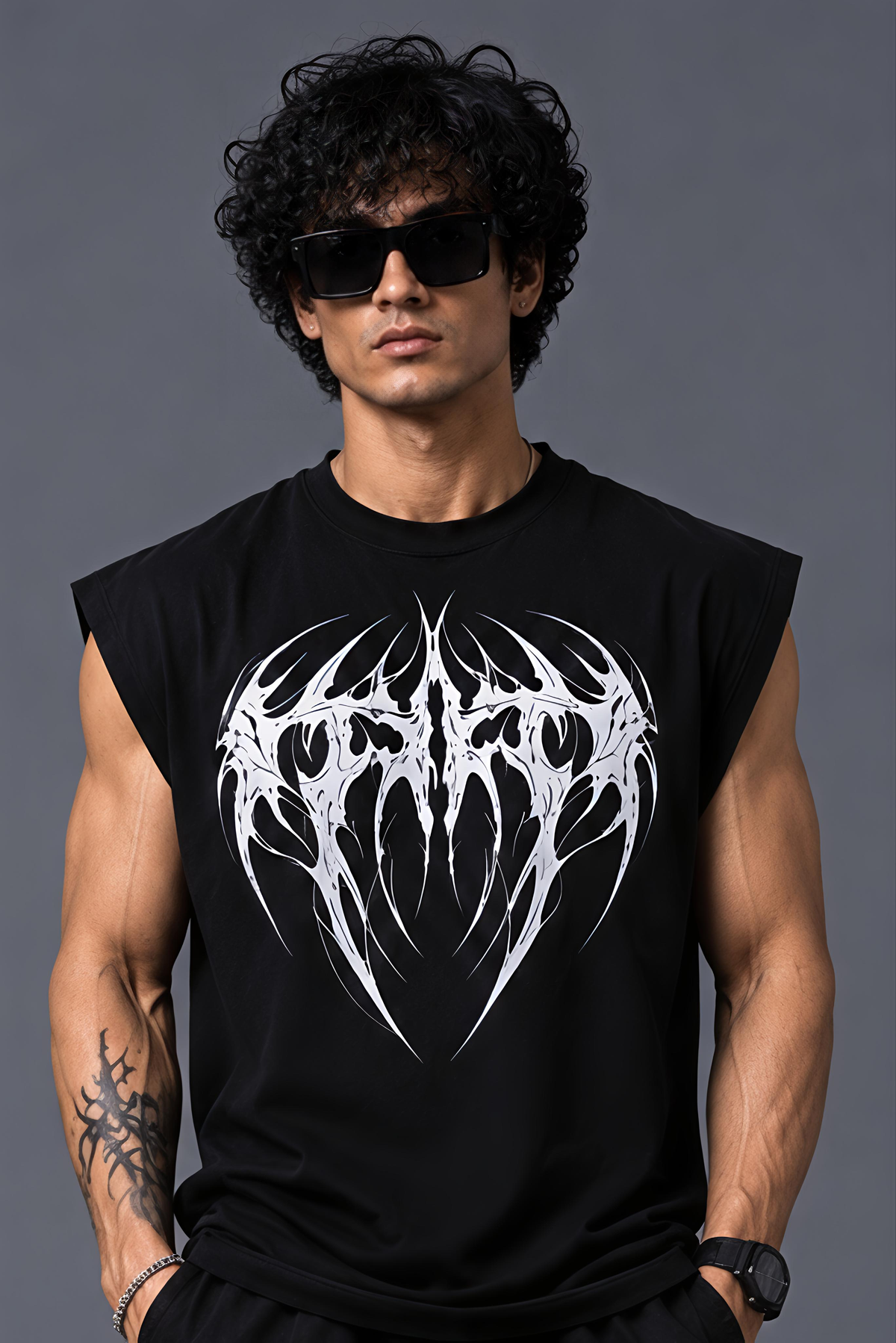 Bat Oversized Vest Tee