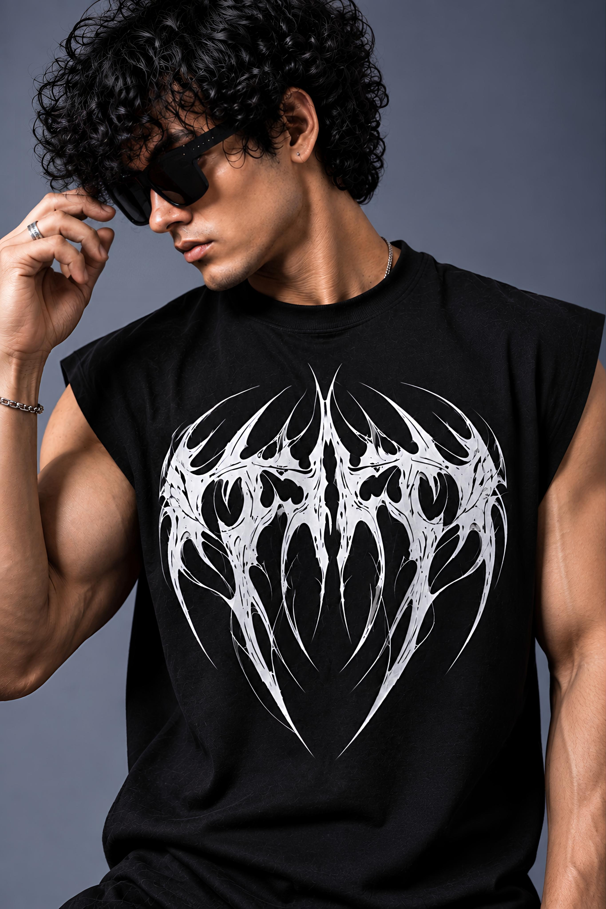 Bat Oversized Vest Tee