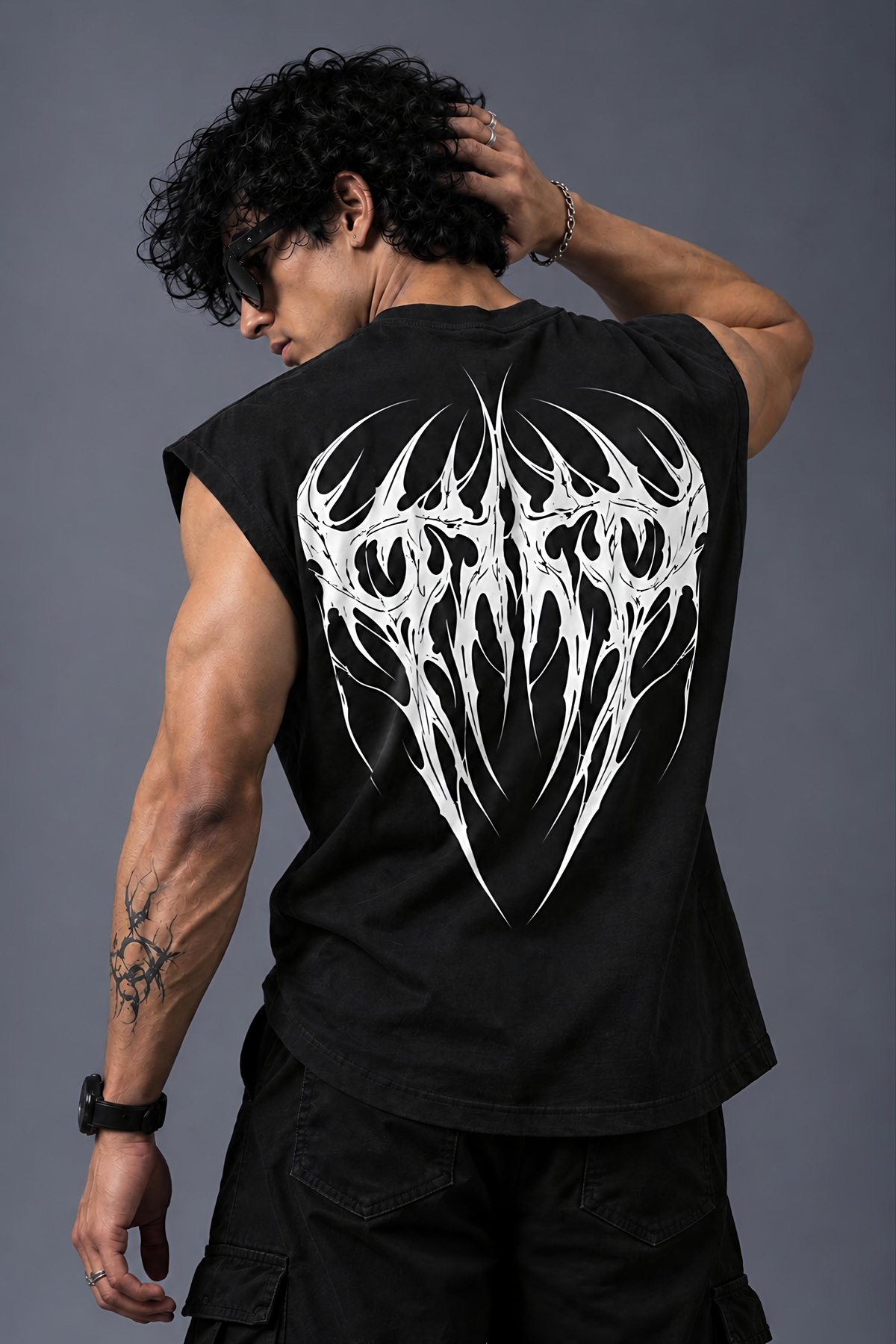 Bat Oversized Vest Tee