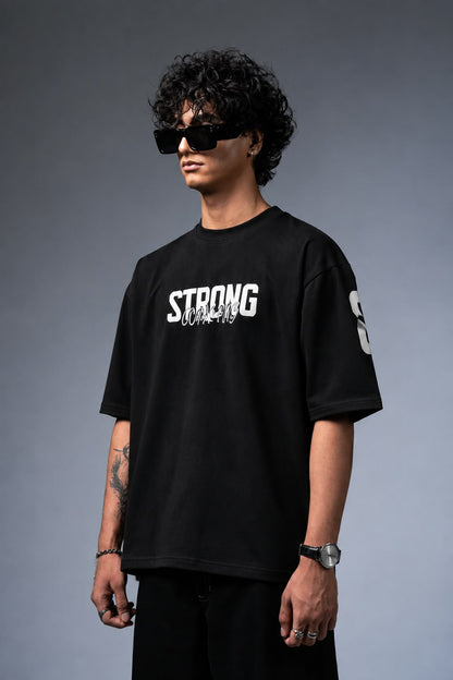Strong Puff Print Oversized Tee