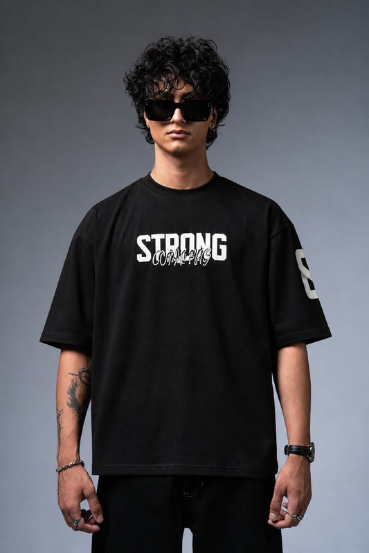 Strong Puff Print Oversized Tee