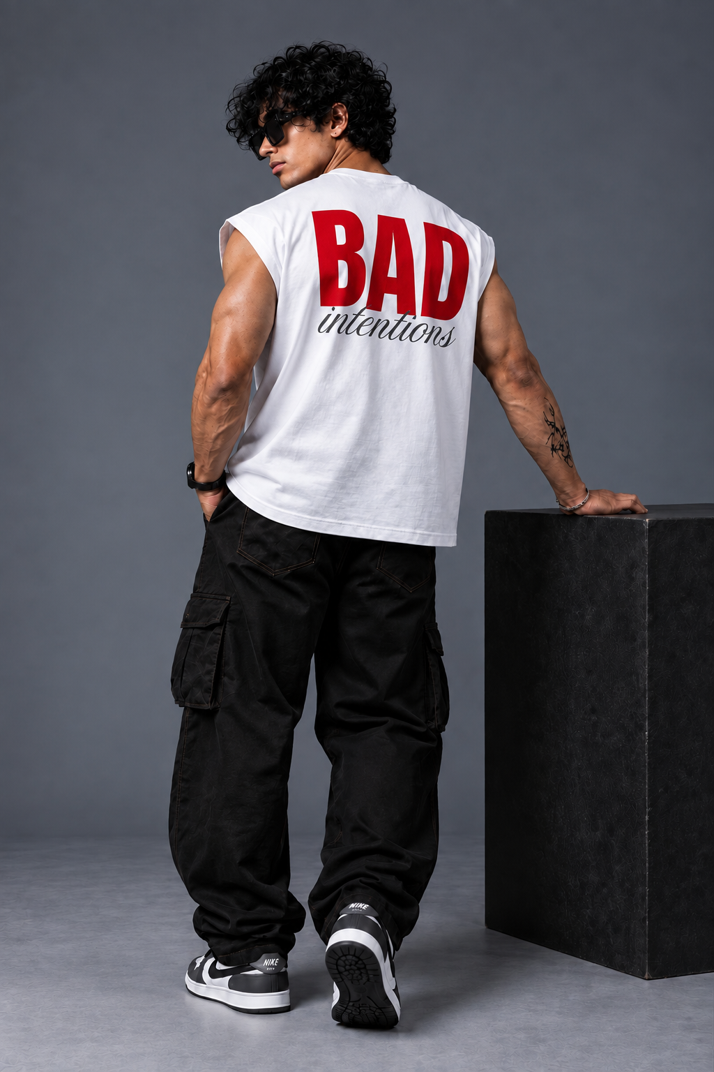 Bad Oversized Vest Tee