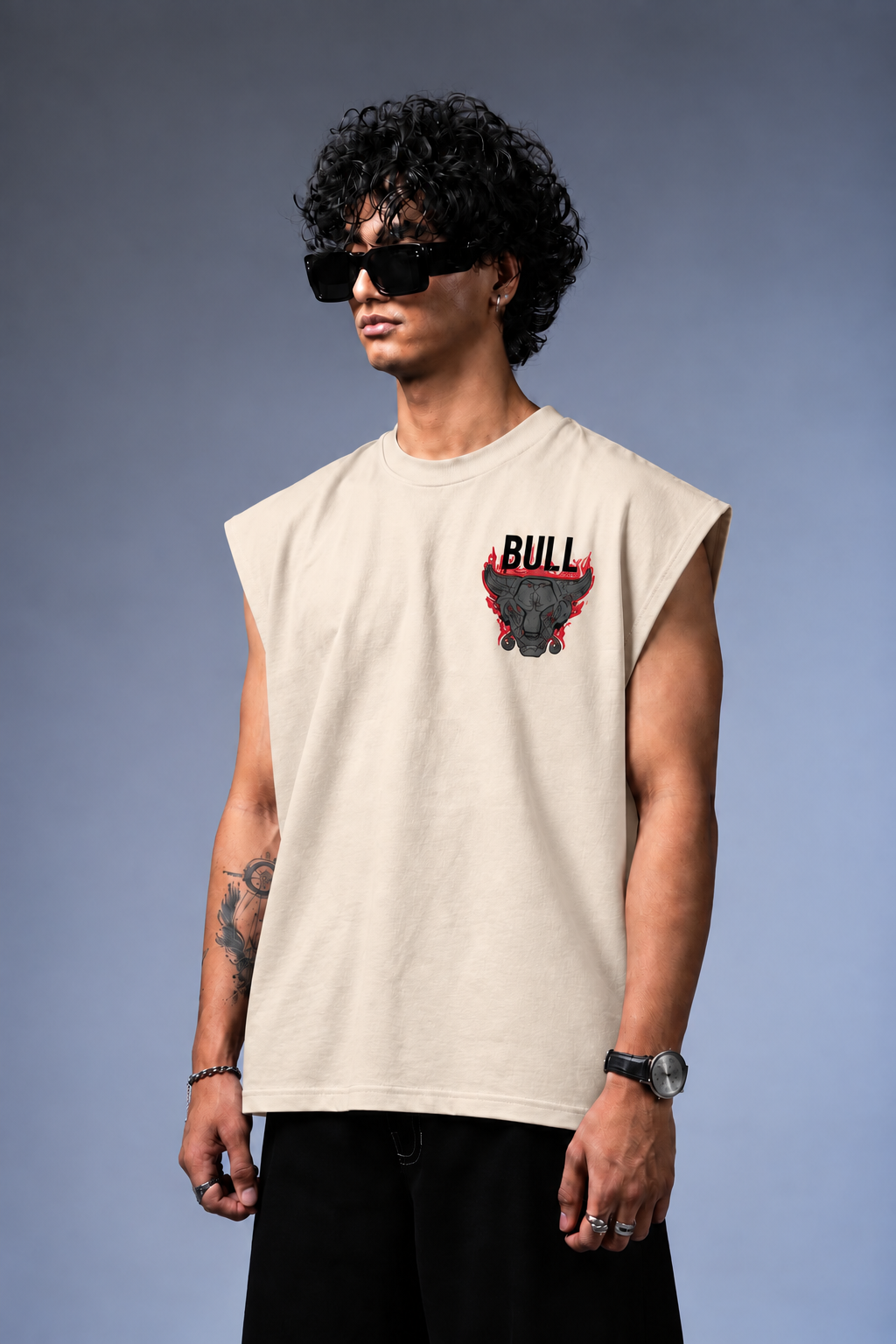 Bull Oversized Vest Tee