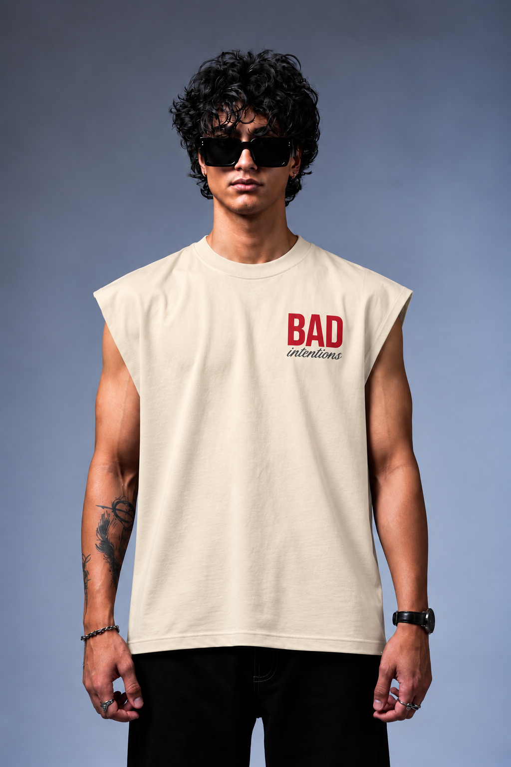 Bad Oversized Vest Tee